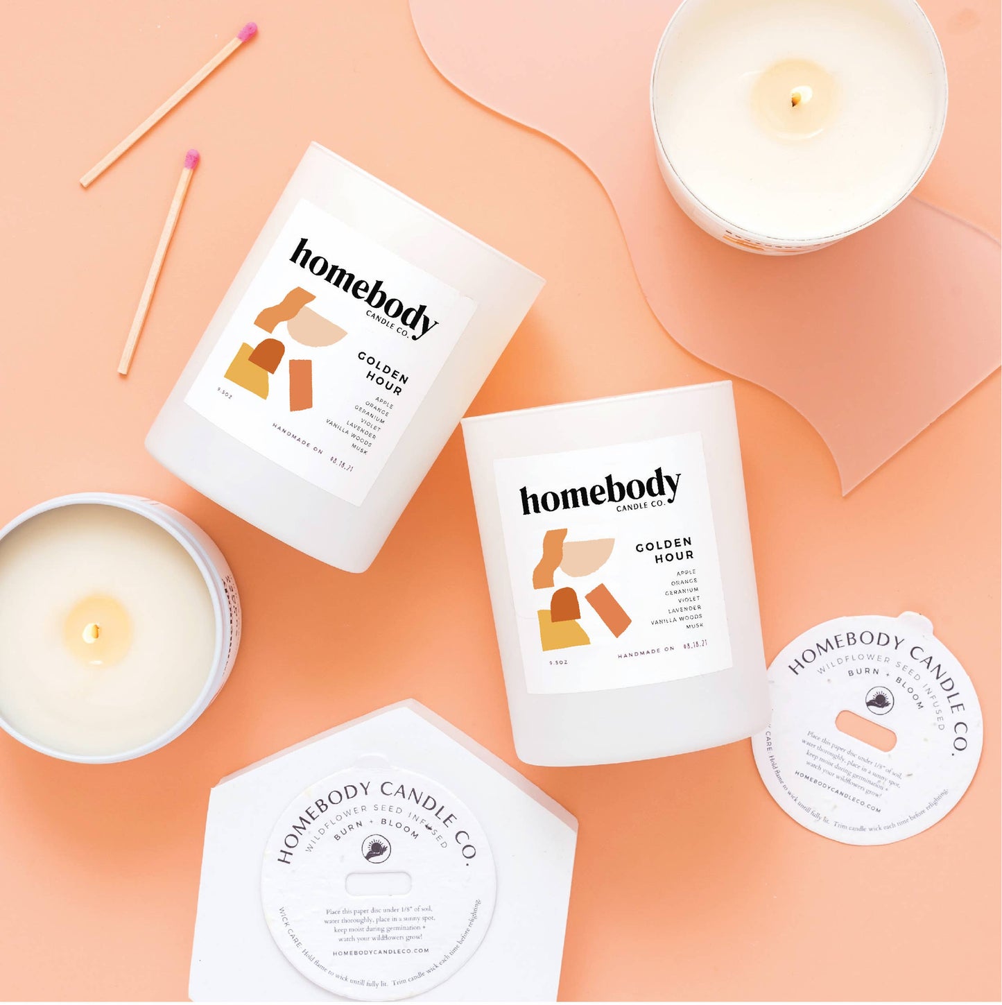 Homebody Candle Co. - Golden Hour • burn + bloom candle