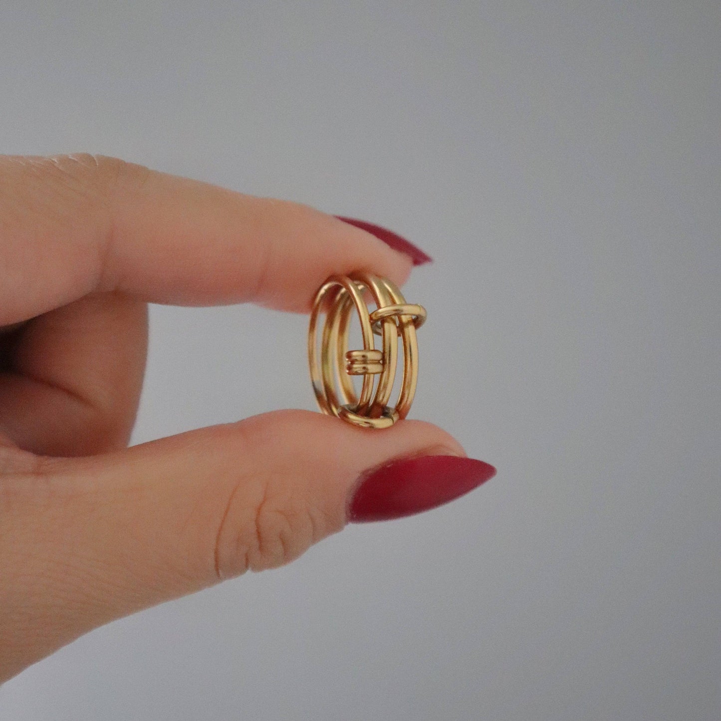 JESSA Jewelry - Avery Stacked Ring | Interlocking Ring: 8