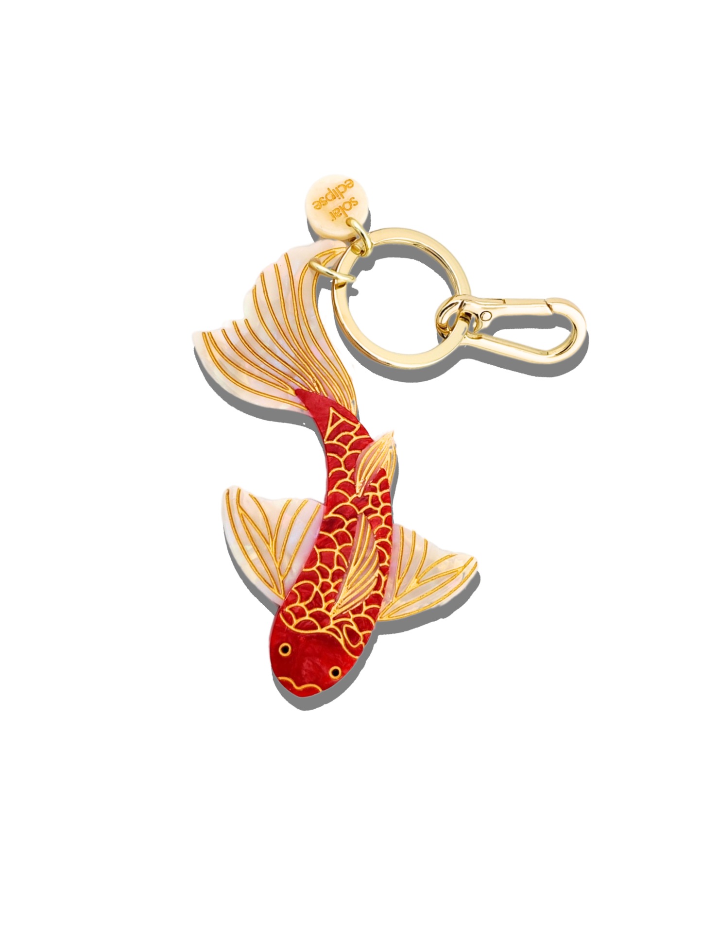 Hand-painted Fish Bag Charm + Keychain
