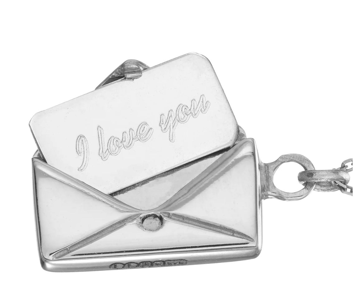 Love Letter 14K Gold Steel Envelope and Silver