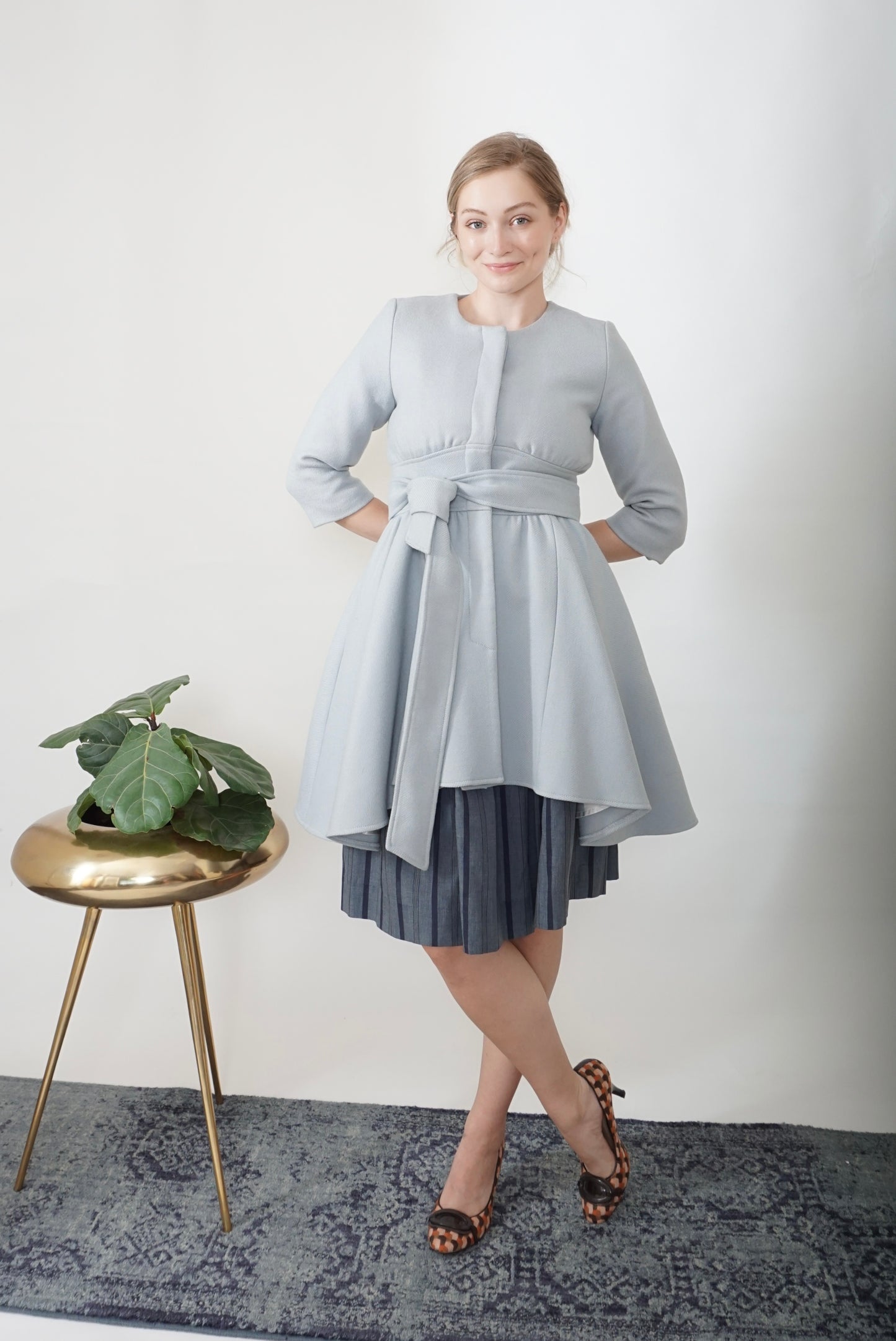 Loeffler Randall Pale Blue Opera Coat