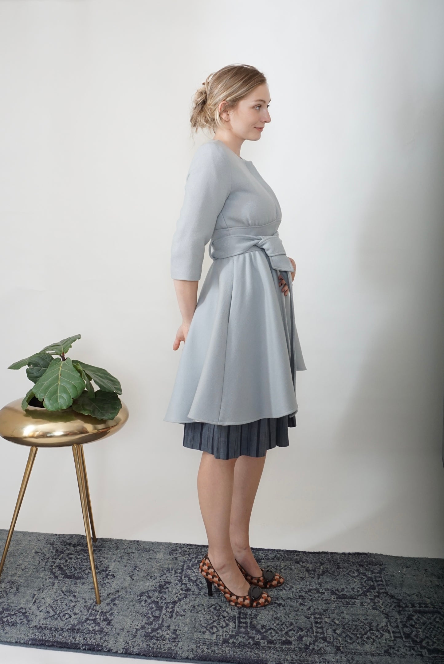 Loeffler Randall Pale Blue Opera Coat