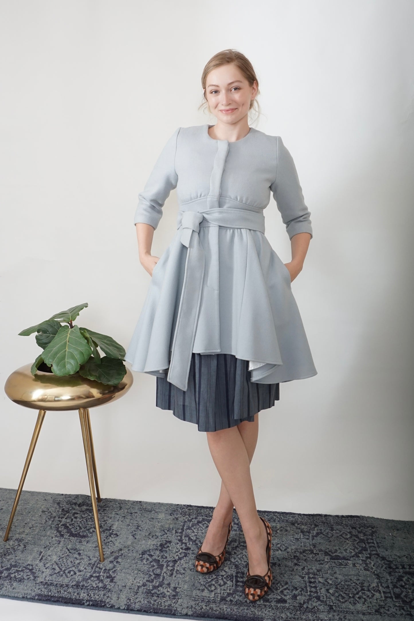 Loeffler Randall Pale Blue Opera Coat