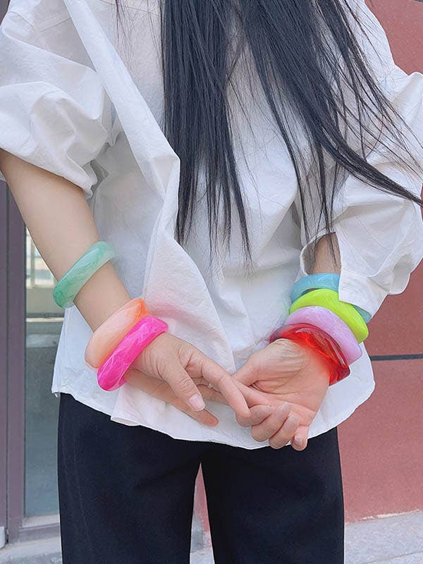 Geometric Bracelet Accessories: GREEN / One_size