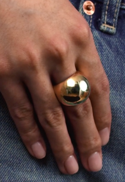 Max Dome Ring- Stainless Steel Waterproof 14K