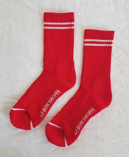 Le Bon Shoppe - Boyfriend Socks: Red