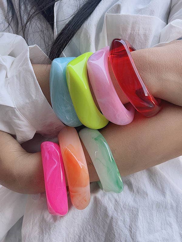 Geometric Bracelet Accessories: GREEN / One_size