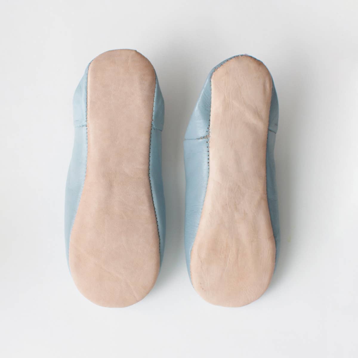 Bohemia Design - Moroccan Babouche Basic Slippers, Pearl Gray