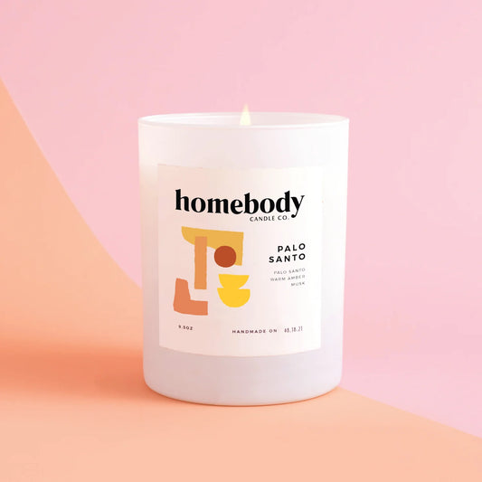 Homebody Candle Co. - Palo Santo • burn + bloom candle