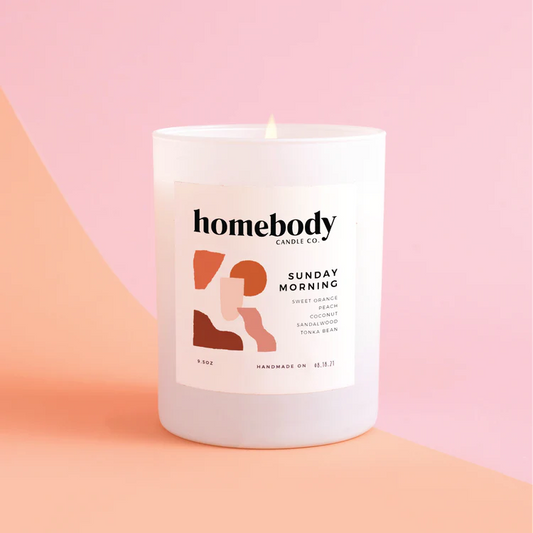 Homebody Candle Co • Sunday Morning • Burn + Bloom Candle