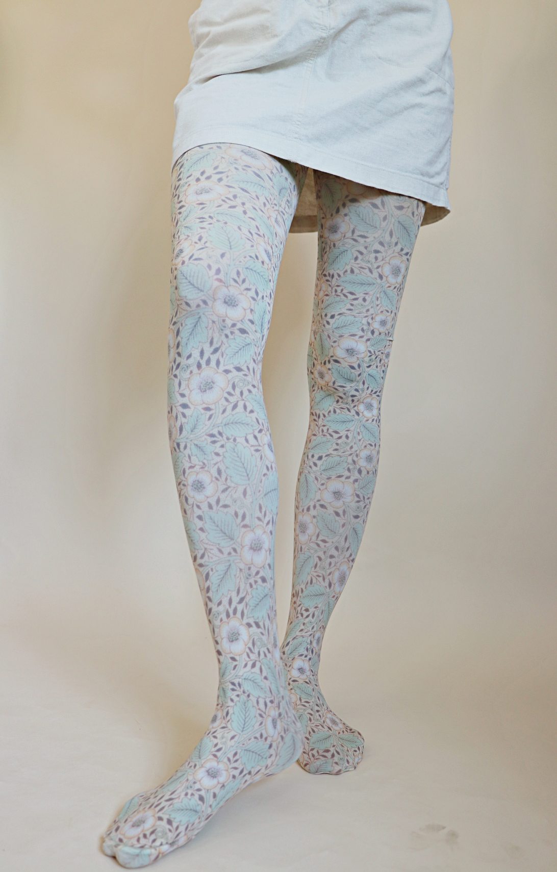 Tabbisocks - CHRISTCHURCH by WILLIAM MORRIS Printed Art Tights: Size S-L