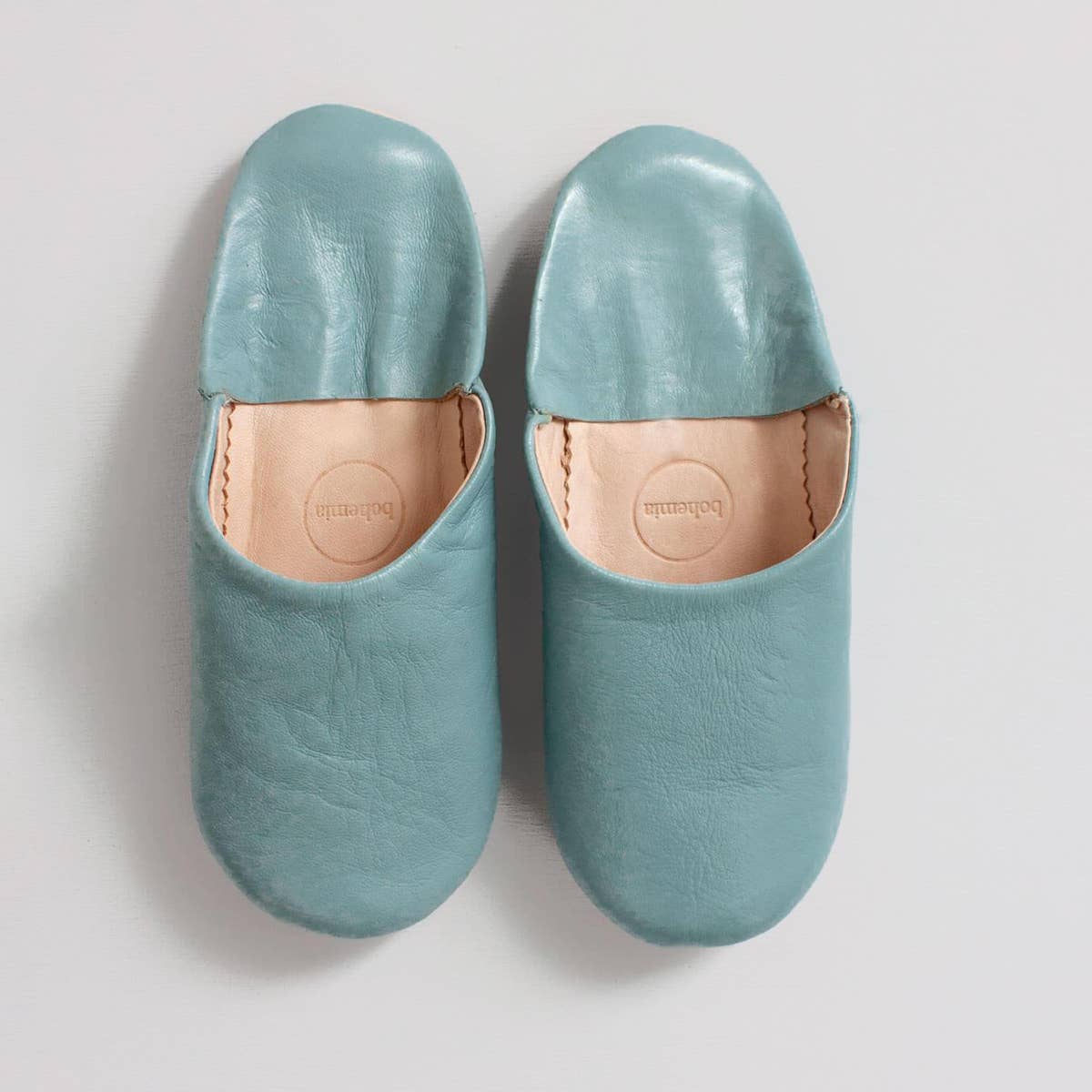 Bohemia Design - Moroccan Babouche Basic Slippers, Pearl Gray