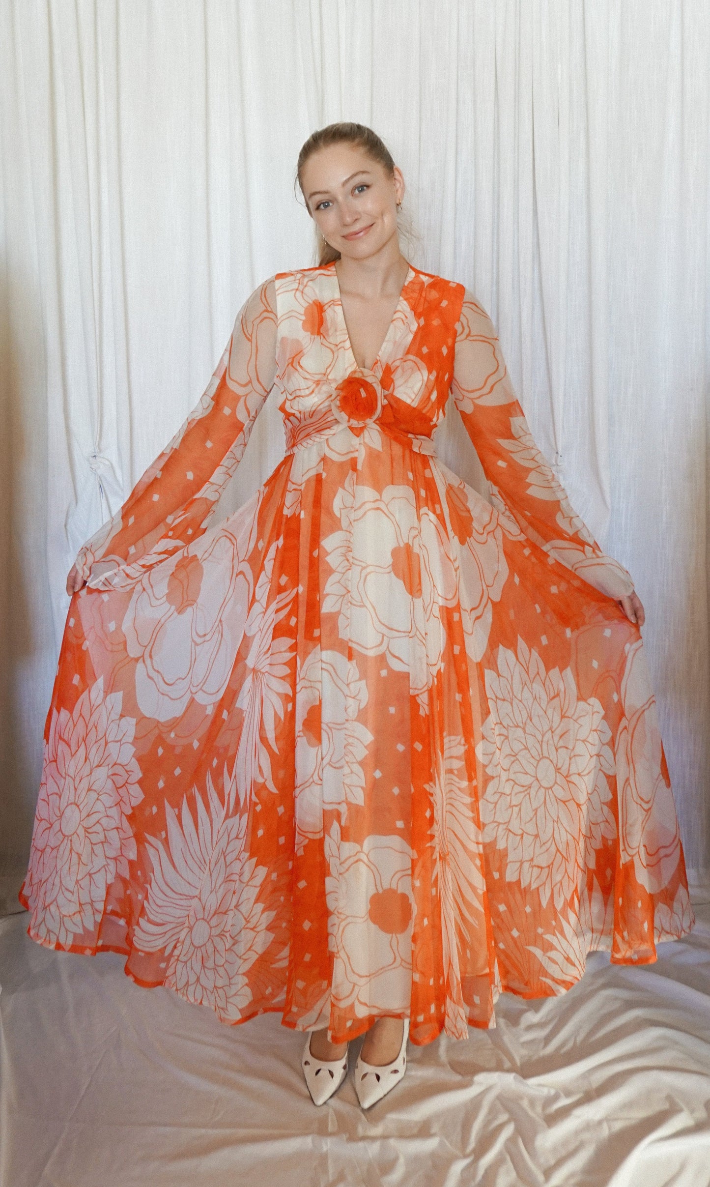 Vintage 70's Formal Gown