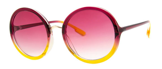 Endless - Sunglasses: Burgundy/Yellow