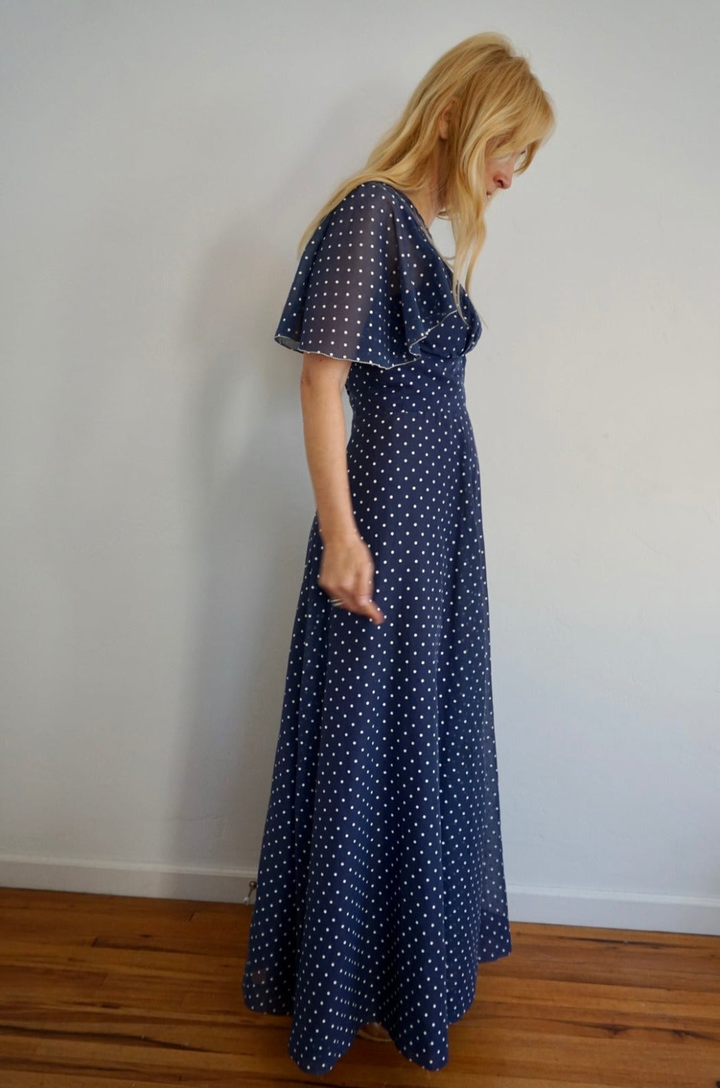 vintage polka dot dress