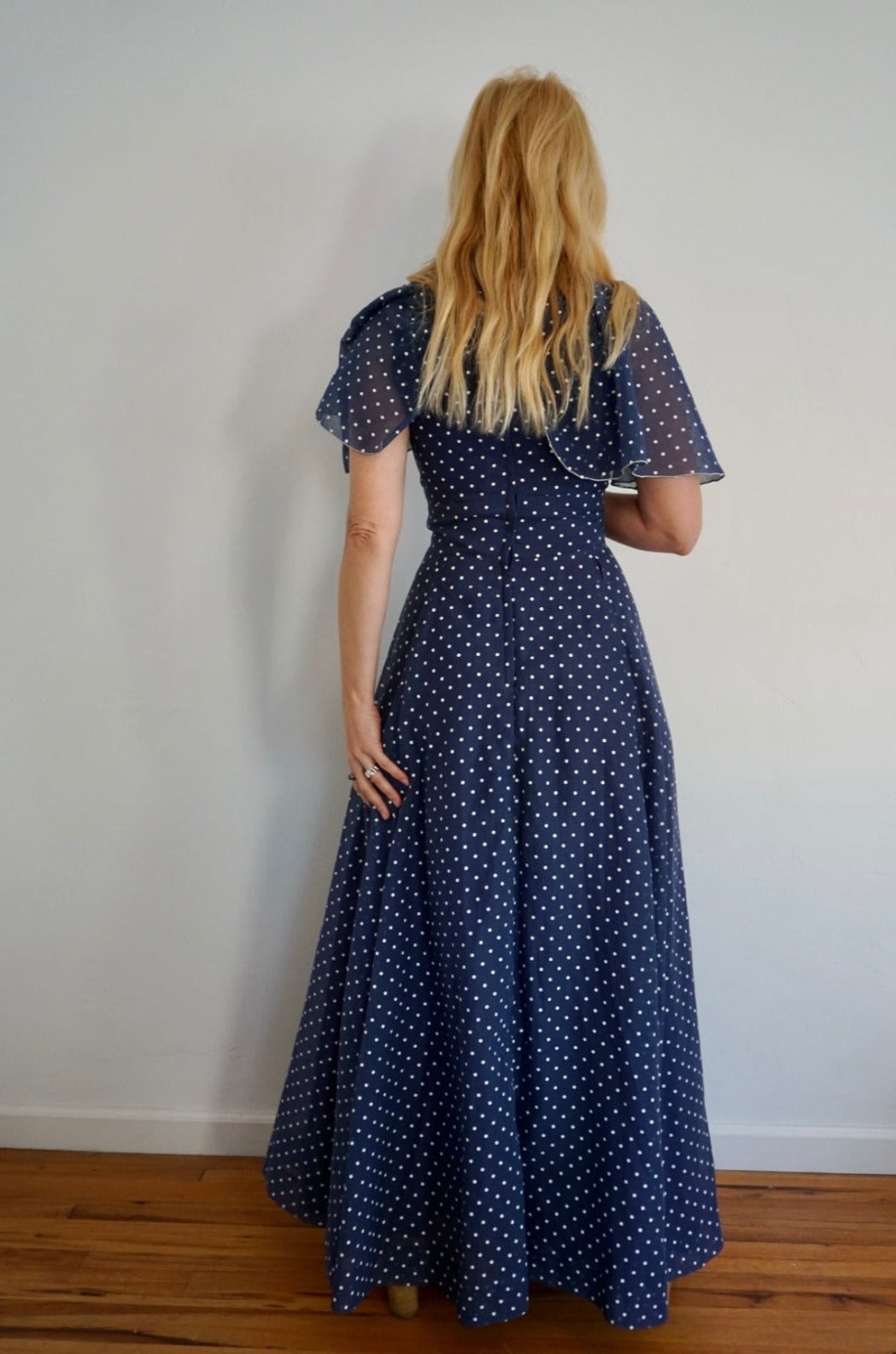 vintage polka dot dress