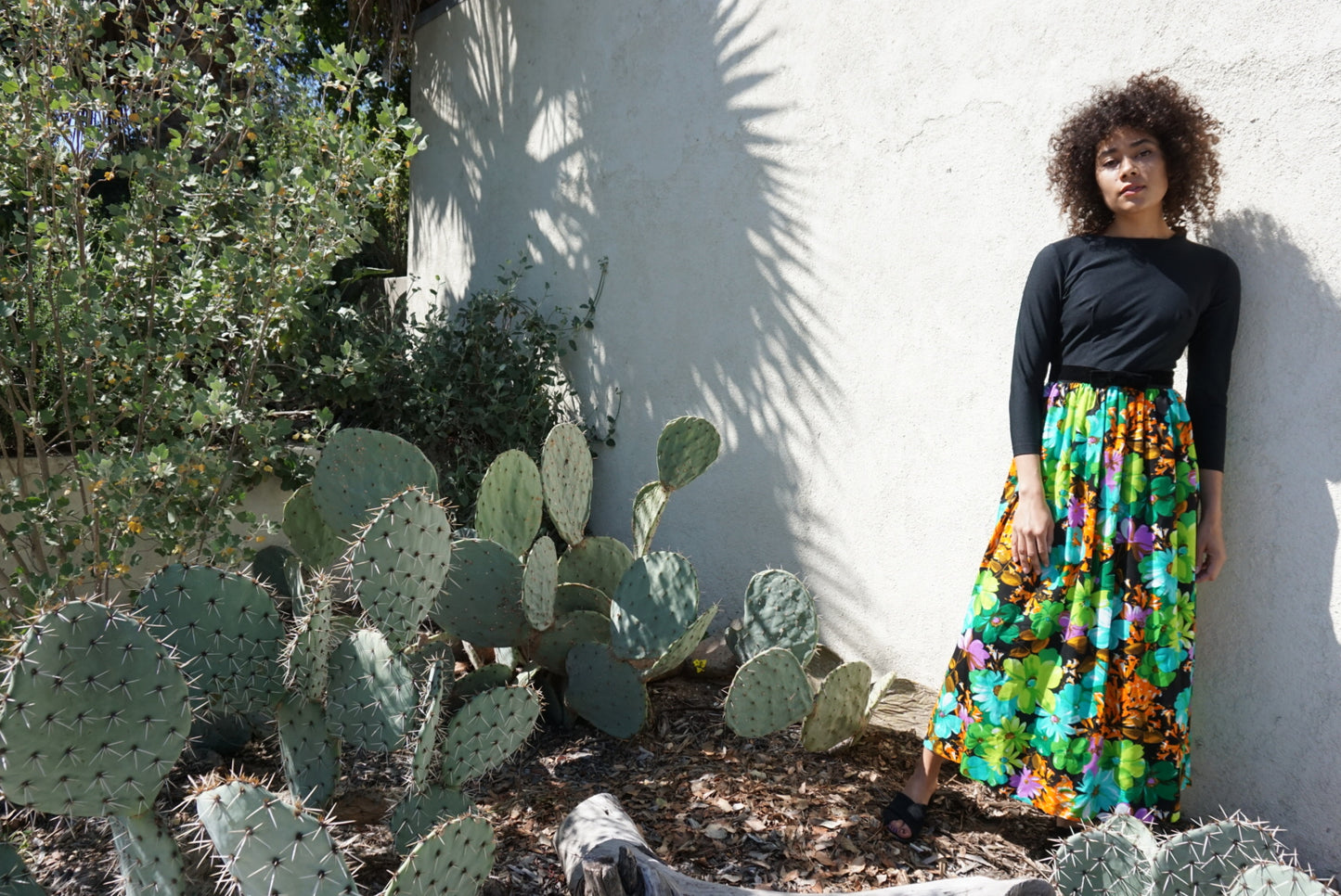 floral maxi dress