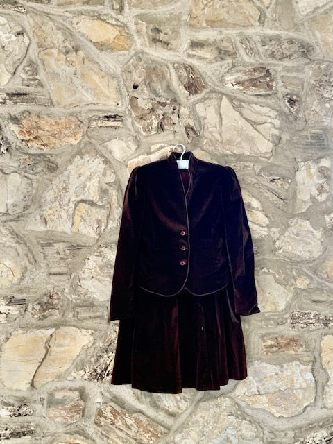 1970s vintage patty woodard velvet suit default title