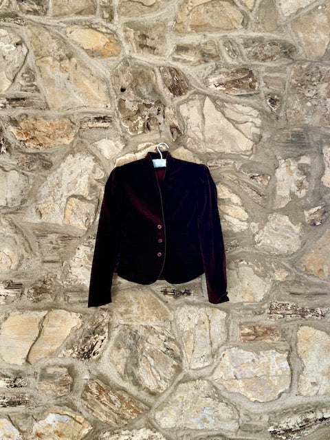 1970s vintage patty woodard velvet suit